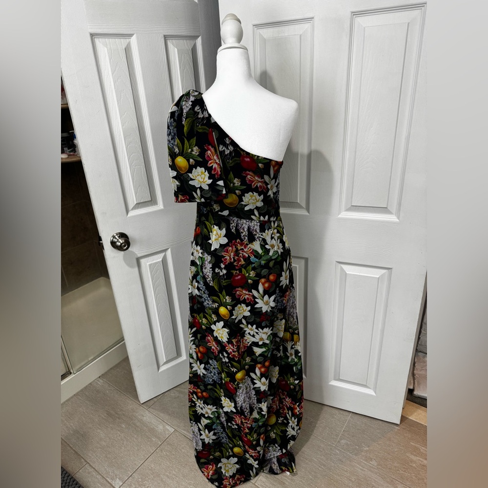 🌺🆕Sachin + Babi One Shoulder Chelsea Floral Gown, Size 4🌺 - Picture 3 of 16